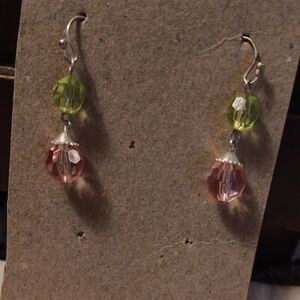 Chic Two-Tone Dangle Earrings